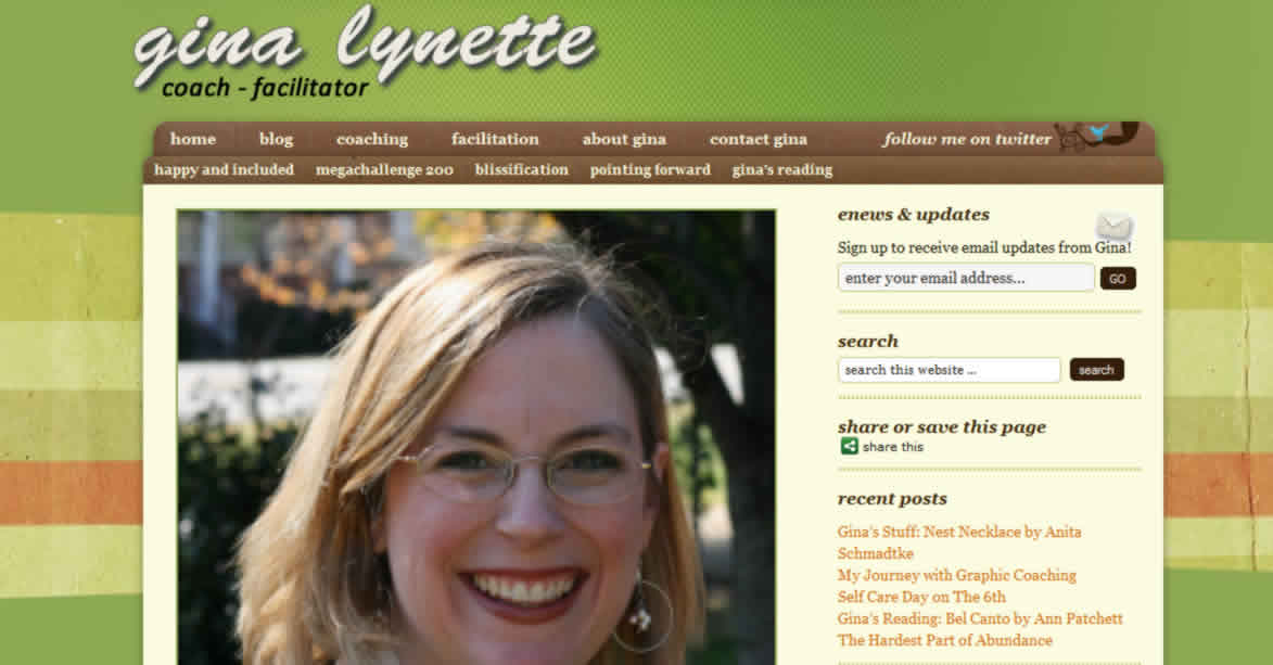Site of the Week – Gina Lynette